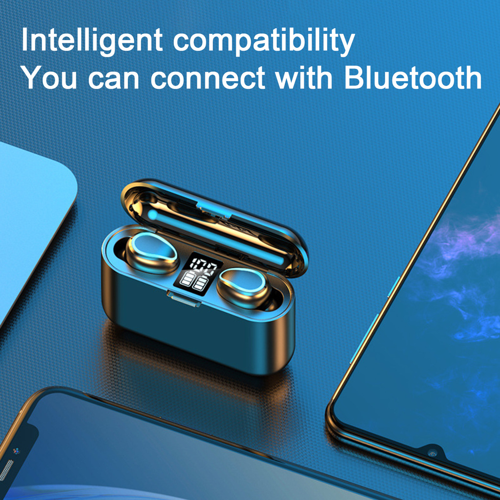 Bộ Tai Nghe Nhét Tai Không Dây Bluetooth Mini X36 2000mah