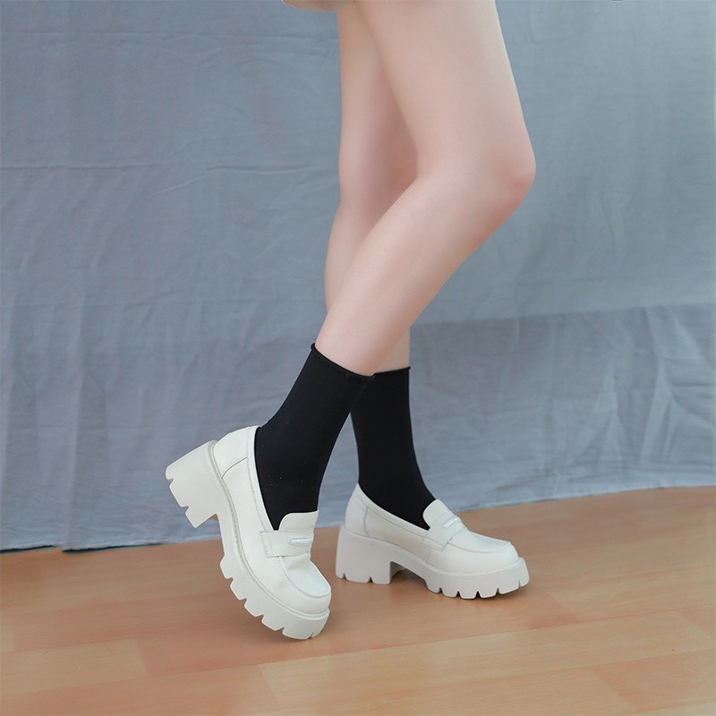 Platform Joshi loafer - Giày da bò nữ