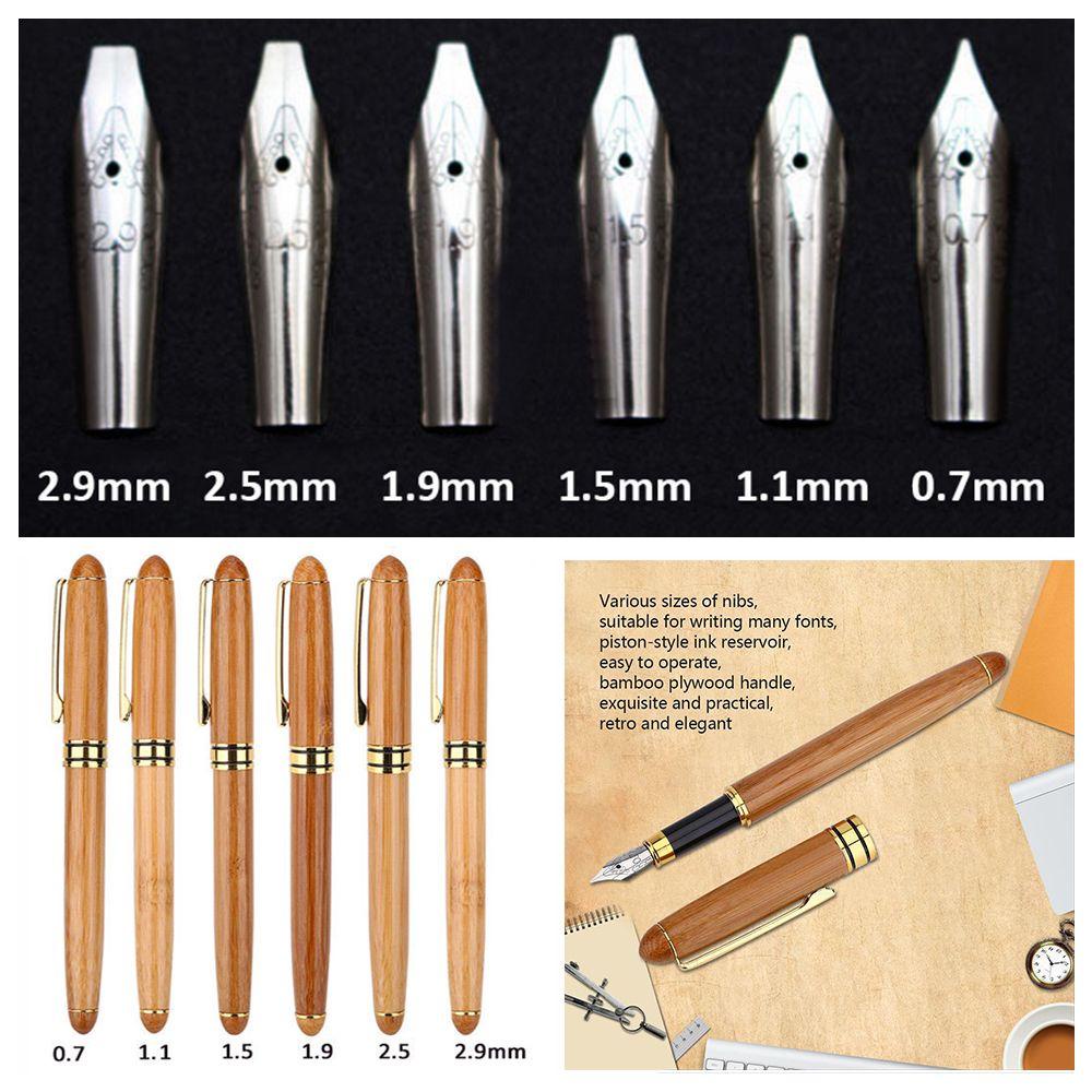 PISTA Bút Mực Bằng Tre 0.7mm-2.9mm