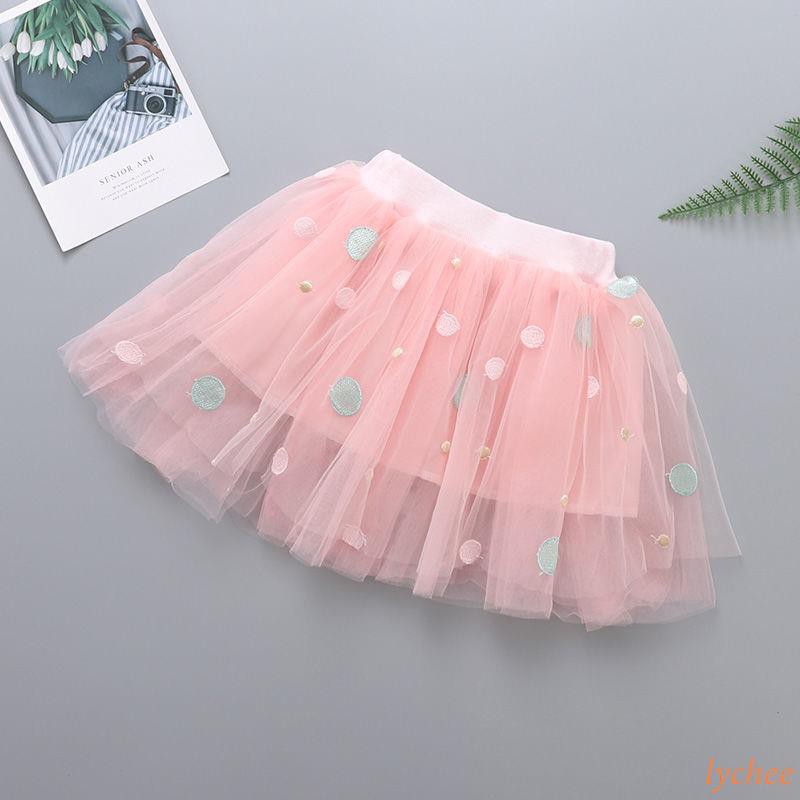 Chân váy xòe dáng ngắn xinh xắn thời trang dành cho bé gái