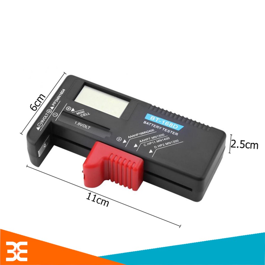 Đồng Hồ Đo Điện Áp Pin 1.5-9VDC Hiển Thị LCD BT168D
