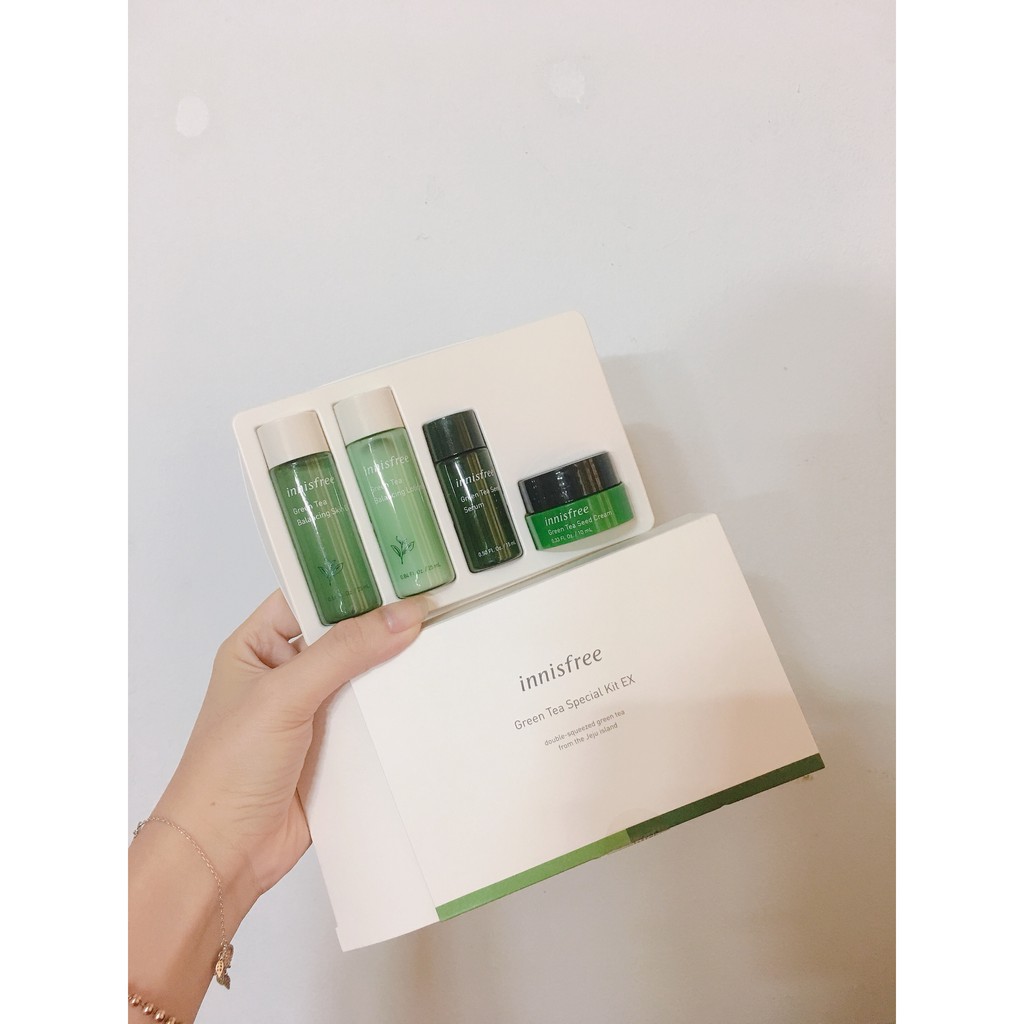 Bộ Dưỡng Da Innisfree Trà Xanh Green Tea Special Kit EX Set (4 Sản Phẩm)