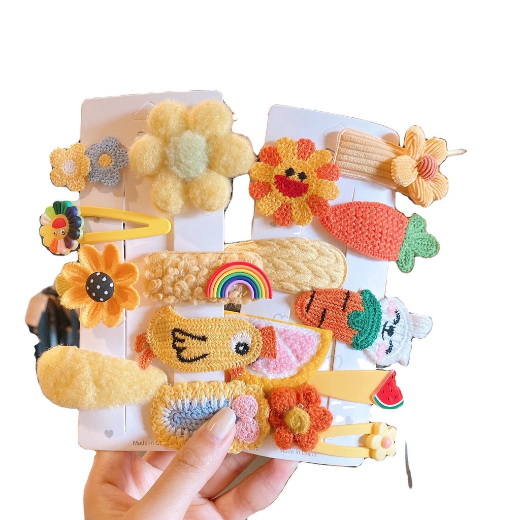 Bộ Kẹp Tóc Dễ Thương Cho Bé Gái