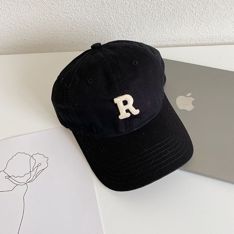 Mũ Lưỡi Trai Chống Nắng In Chữ Blogger R Màu Trắng Kiểu Nhật Hàn Thời Trang Mùa Hè Cho Nữ