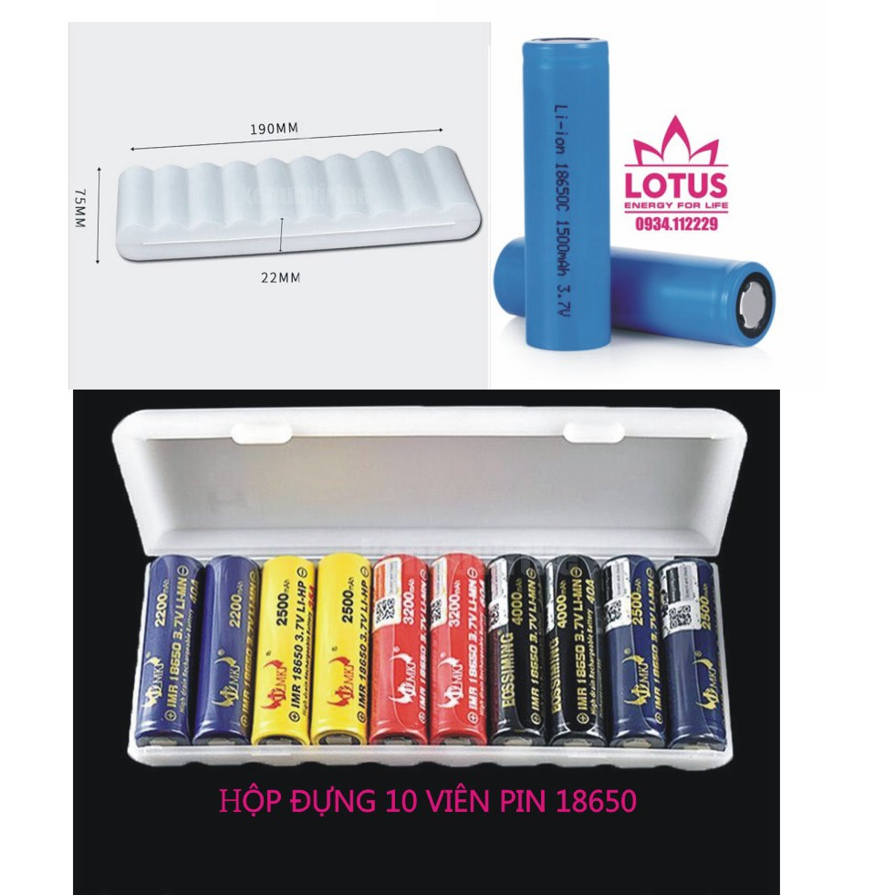 Hộp Đựng 10 Pin 18650