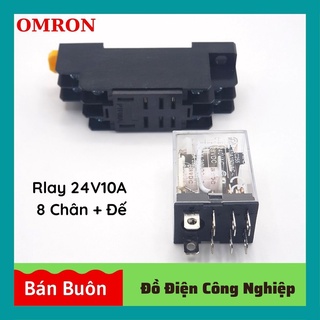 Relay omron 24v 8 chân, rơ le trung gian 24v