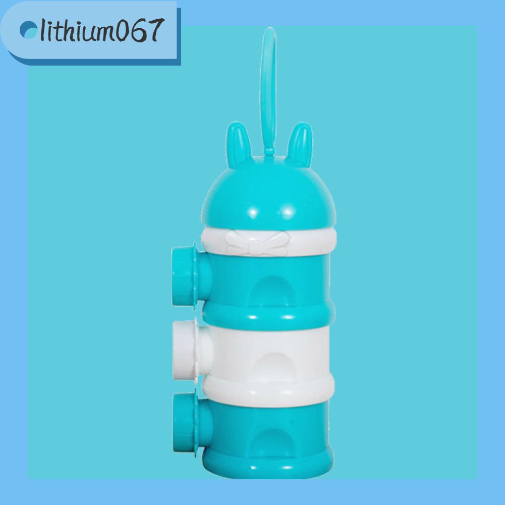 Lithium067 Hộp đựng sữa bột Di động Phân lớp độc lập Chống rò rỉ Máy phân phối đồ ăn nhẹ công suất lớn