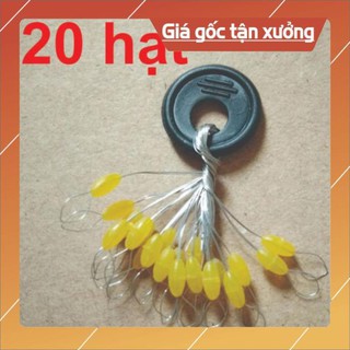Túi hạt chặn phao câu cá loại 20 hạt
