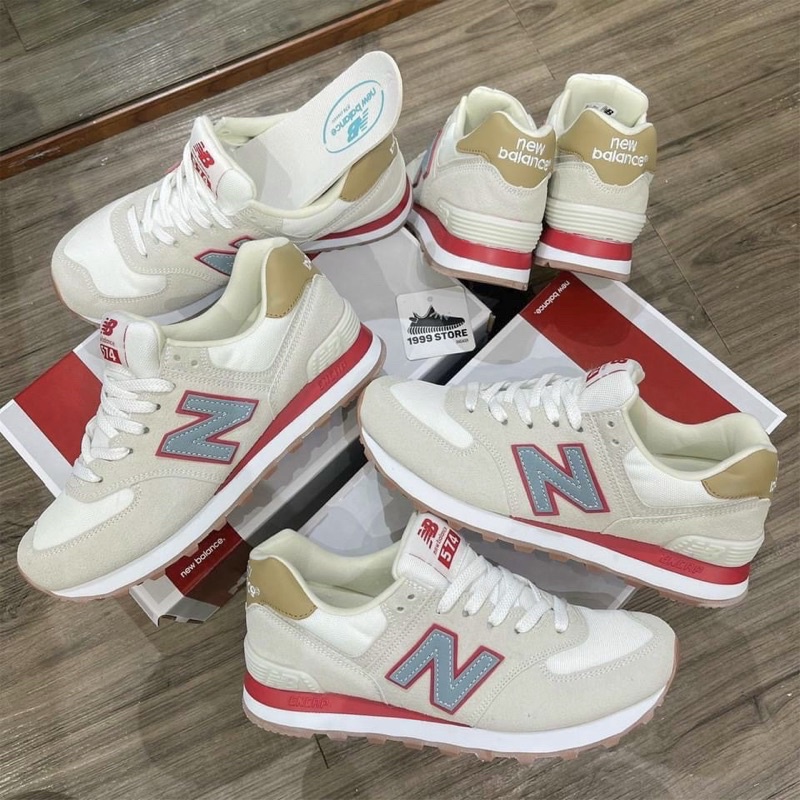 (Tặng tất) Giày Nb 574 màu mới cao cấp, full box