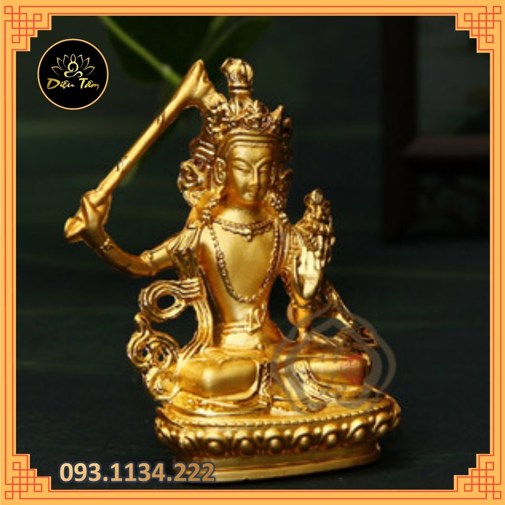 Tượng phật tượng mật tông Bồ Tát Văn Thù Sư Lợi 8cm