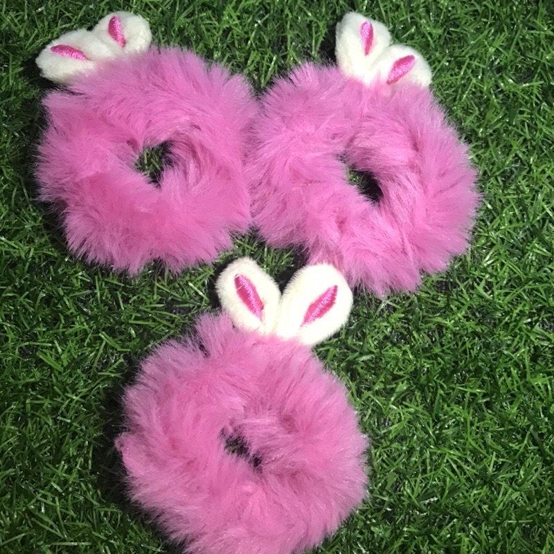 Dây Buộc Tóc Lông Tai Thỏ Xinh Xắn Đáng Yêu