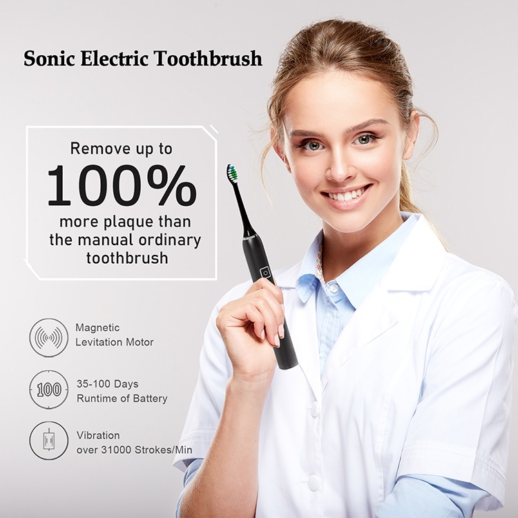 Bàn Chải Điện Sonic AE320 - phiên bản cao cấp tiêu chuẩn châu âu tặng kèm giá treo bàn chải điện