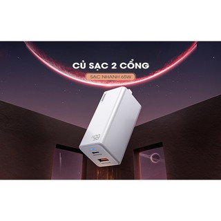 Củ sạc nhanh 2 cổng 65w Remax RP-U50