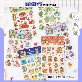 Set 2 miếng nhãn dán sticker trang trí hình cô gái