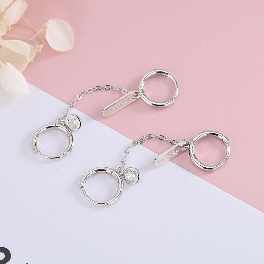 Bông Tai Dáng Dài Phối Tua Rua Phong Cách Hàn Quốc Thời Trang Cho Nữ