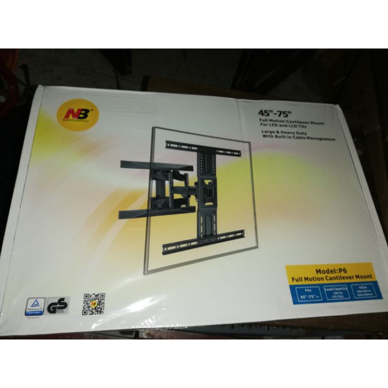 [ Model 2021] Giá treo tivi NB p6 ( 32 - 75 inch ) Đa Năng Mạnh Mẽ Siêu Mỏng Với 6 Cánh Tay Chịu Tải Trọng 45.5Kg