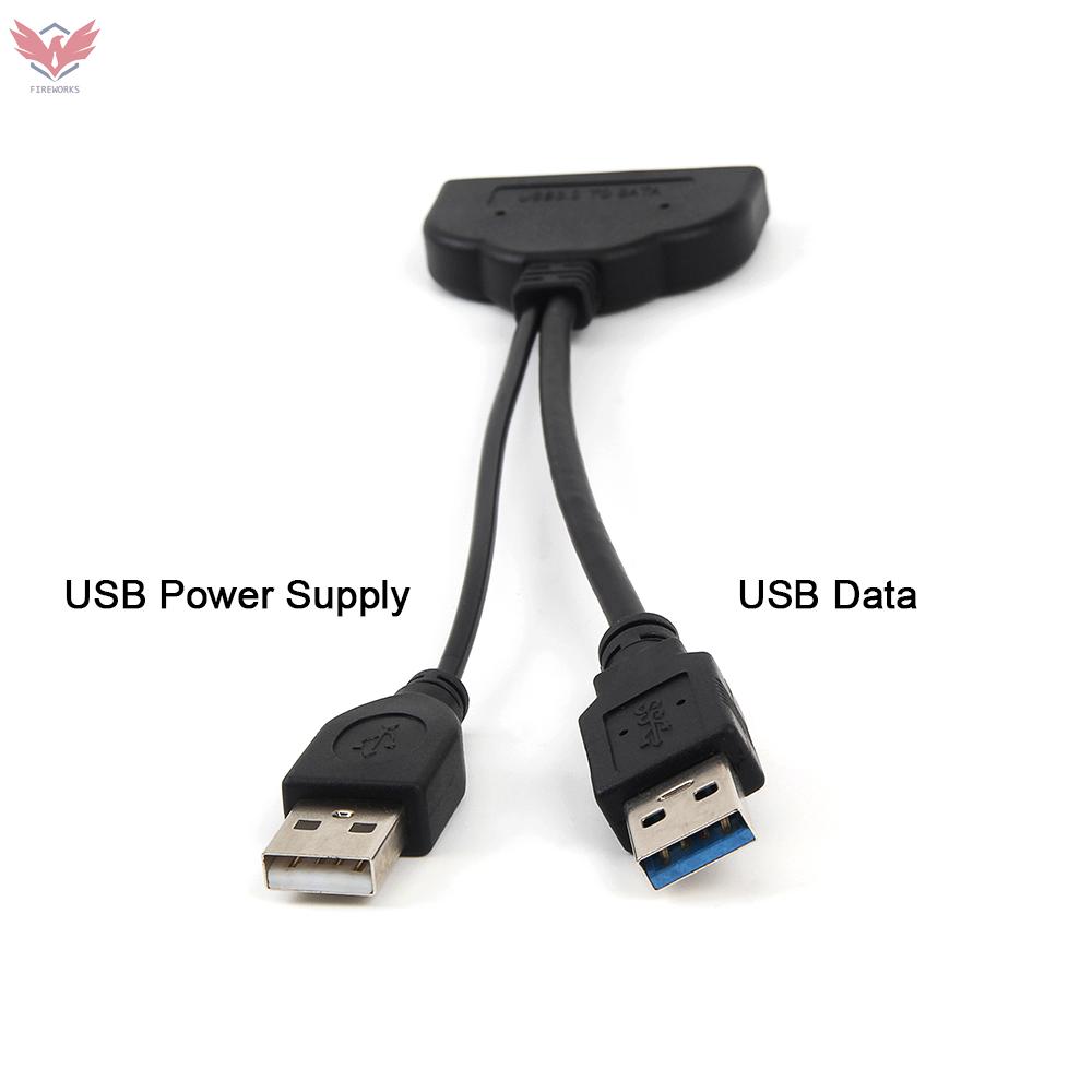 Dây Cáp Chuyển Đổi Usb 3.0 Sang Sata 7 + 15pin Cho Ổ Cứng Hdd Ssd 2.5inch | BigBuy360 - bigbuy360.vn