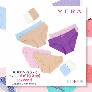 Combo 4 quần vera - hàng cotton vỏ xanh
