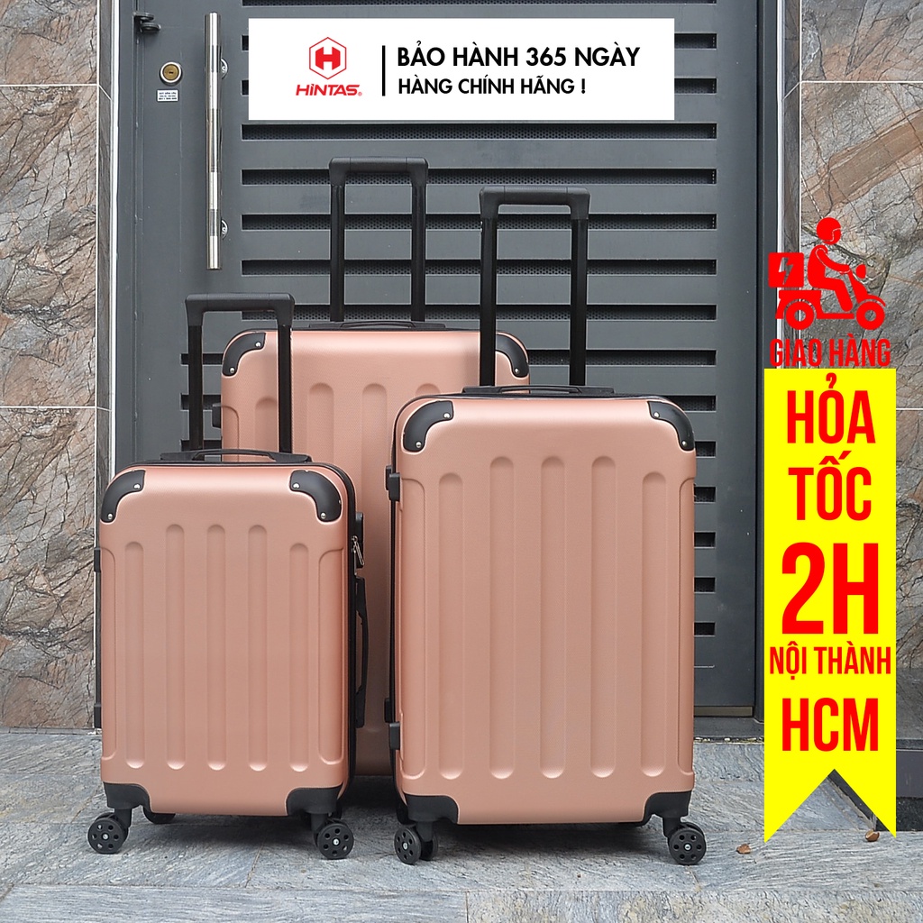 Vali kéo Hintas combo size 20/24/28 inch nhựa ABS chống va đập, chống trầy xước – VL 02 – 1 Đổi 1