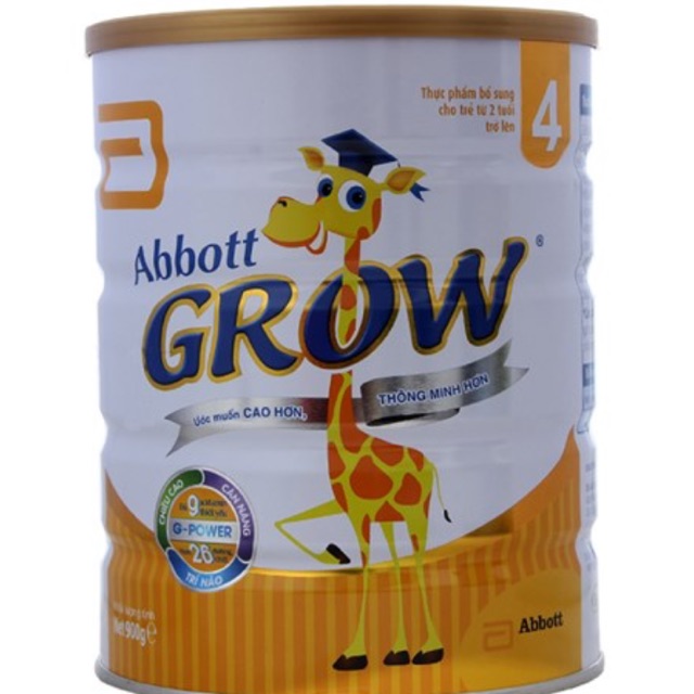 [Mua 3 lon có quà] Sữa bột Grow 4/1,7kg Abbott