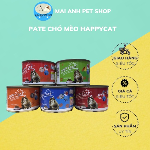 Pate Happy Cat 160g - Thức ăn pate dành cho mèo