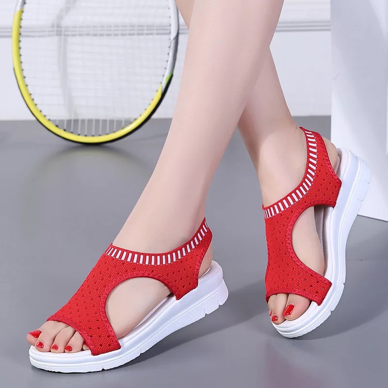 Dép nữ hàng hiệu_Sandal nữ đế xuồng 5cm. Dép nữ đế xuồng 5cm. Xăng đan nữ đế bệt.