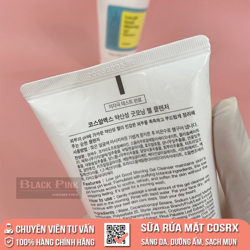 Sữa rửa mặt Cosrx Low PH Good Morning Gel Cleanser, sáng da dưỡng ẩm kiểm soát nhờn, dạng Gel chiết xuất từ dầu cây trà | BigBuy360 - bigbuy360.vn