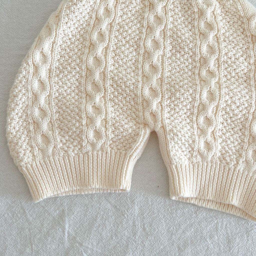 Quần Yếm Dệt Kim Màu Trơn Thời Trang Mùa Thu Mới Cho Bé