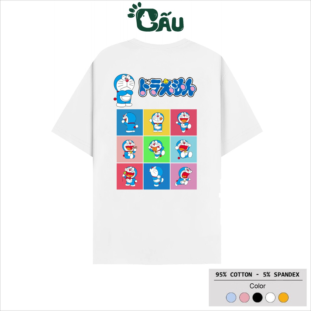 Áo thun tay lỡ Gấu 194 Unisex from rộng phong cách Local Brand Ulzzang vải coton cao cấp dày dặn, co dãn - Doremon | BigBuy360 - bigbuy360.vn