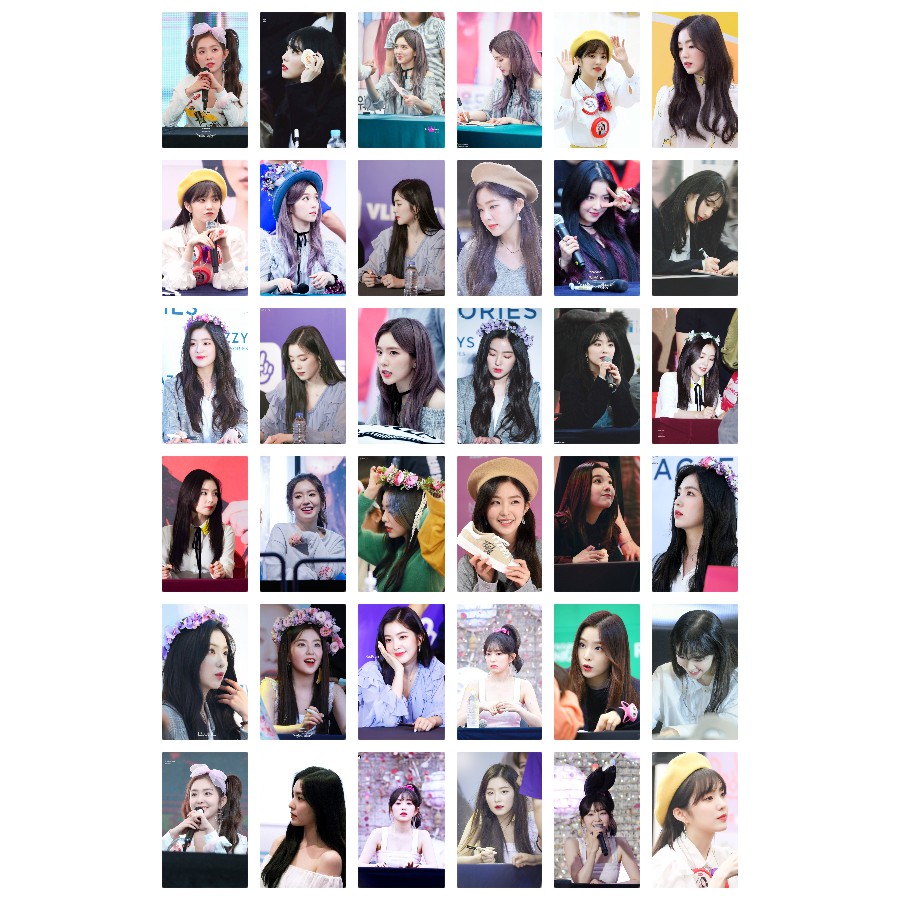 Lomo card 72 ảnh thành viên Red Velvet - Irene Fansign