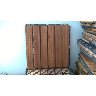 Combo 10 Vỉ Sàn Gỗ Ban Công 6 Nan Lót Sàn Ngoài Trời