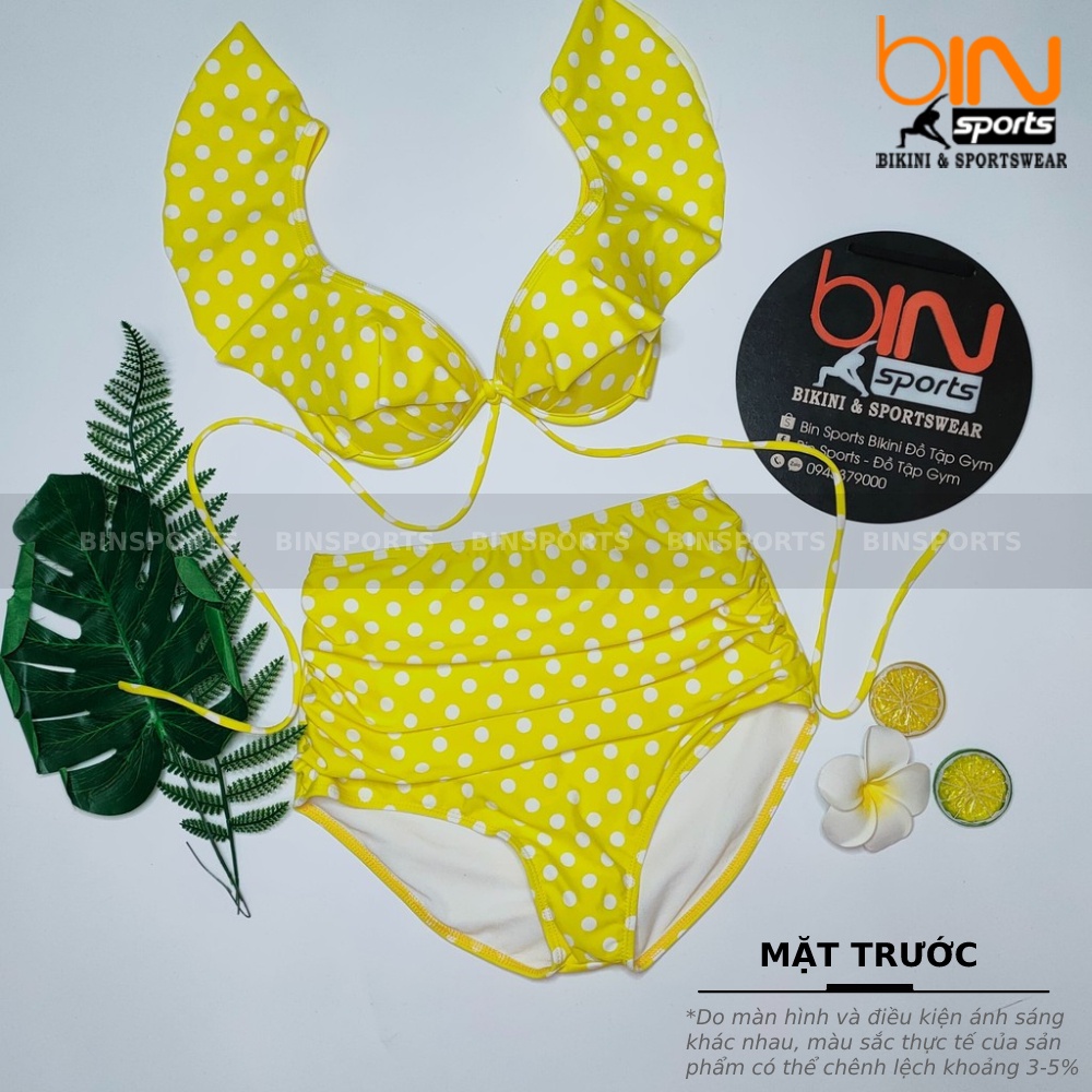 Bikini Nữ Hai Mảnh Cạp Cao Nhiều Màu Bin Sports BHV110