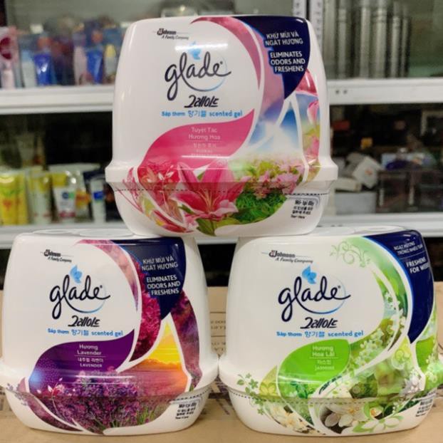 Sáp thơm để phòng khử mùi glade 180g có 3 mầu