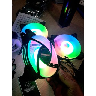 Mua Quạt Fan COOLMOON X1 RGB LED TÂM - Tặng Kèm 4 Ốc(Không cần Hub)