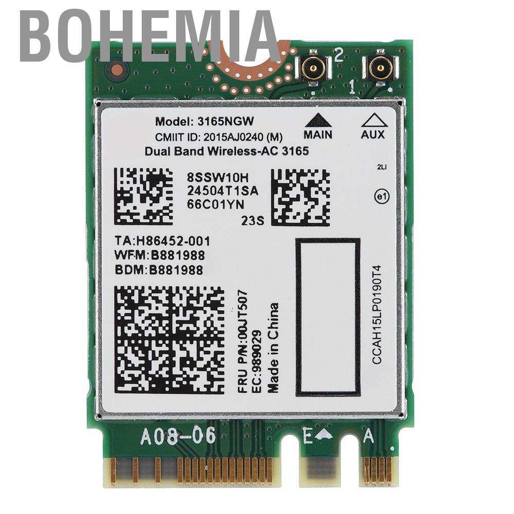 Usb Wifi Không Dây 3165ngw Ngff / M2 433mbps Wifi + Bluetooth 4.2 802.11ac | BigBuy360 - bigbuy360.vn