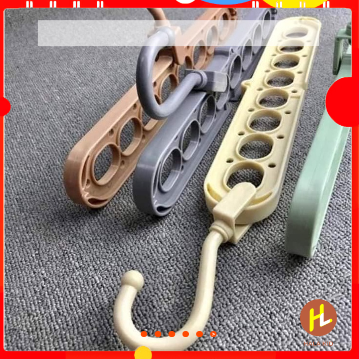 MÓC TREO QUẦN ÁO đa năng 9 LỖ tiết kiệm diện tích
