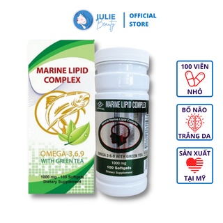 Viên dầu cá của Mỹ - OMEGA 369 WITH GREEN TEA NuHealth