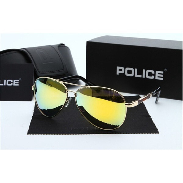 POLICE Polarized Fashion Cool Men Outdoor Metal Frame Sunglasses