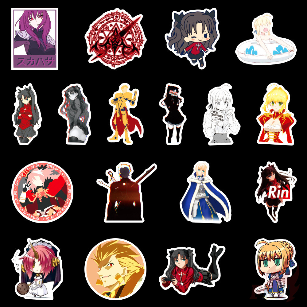 ❉ Fate / Stay Night Series 01 Stickers ❉ 50Pcs/Set Anime Waterproof DIY Fashion Decals Doodle Stickers