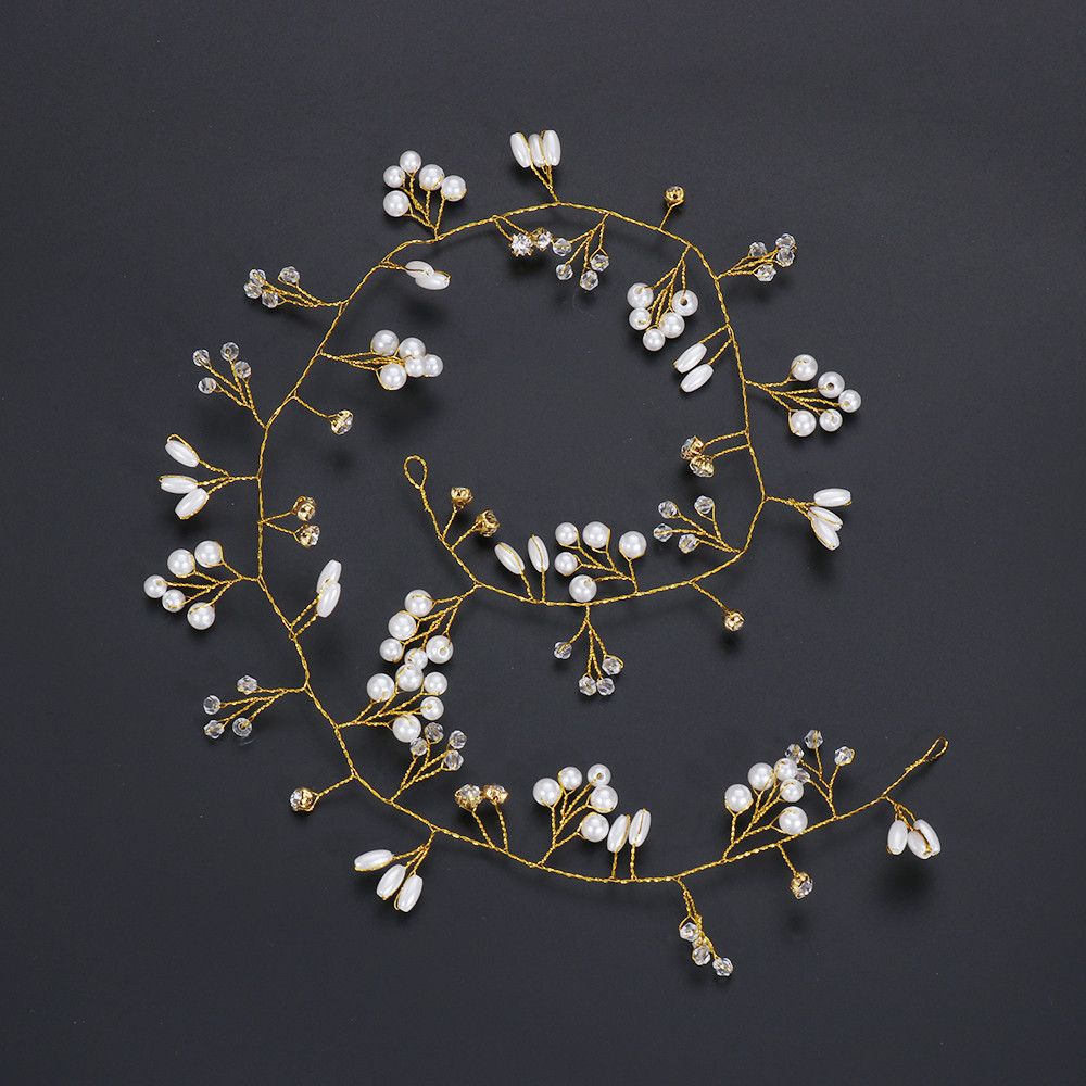 Phụ kiện cài tóc trang trí đính ngọc trai giả thời trang cho cô dâu
