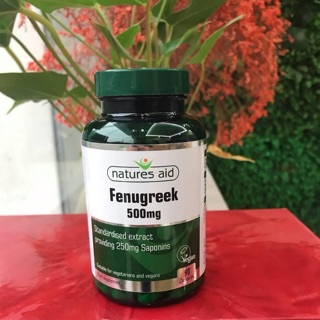 Viên lợi sữa Cỏ cà ri Anh fenugreek 500mg Natures Aid - 90 viên