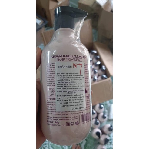 hấp ủ tóc collagen hấp phục hồi tóc hư tổn keratin No7 500ml kklick77 tặng nón trùm ủ tóc