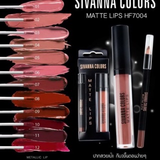 Set son kem lì Sivanna colors matte lips