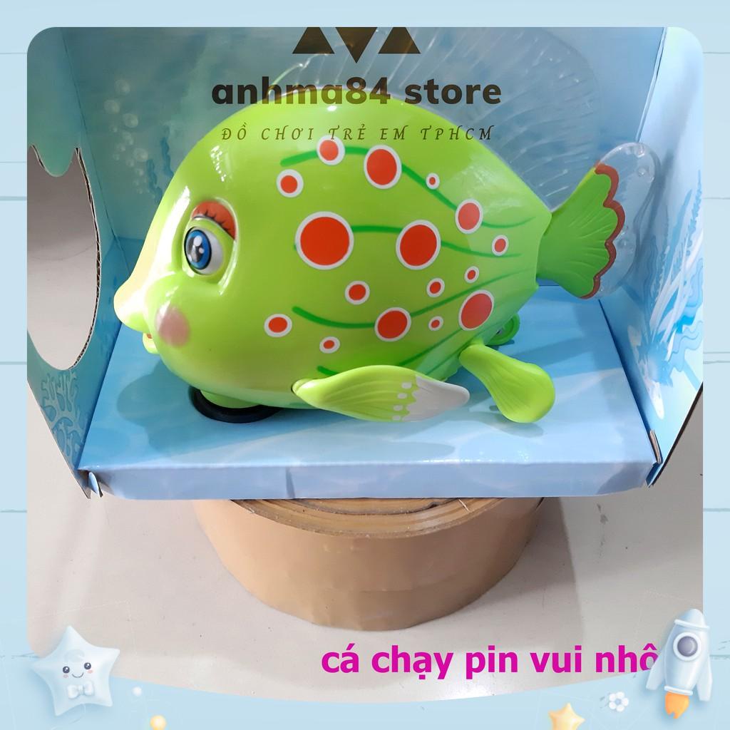 Đồ chơi Cá chạy pin vui nhộn - Có nhạc, đèn - anhma84 store ( GIAO MÀU NGẪU NHIÊN )