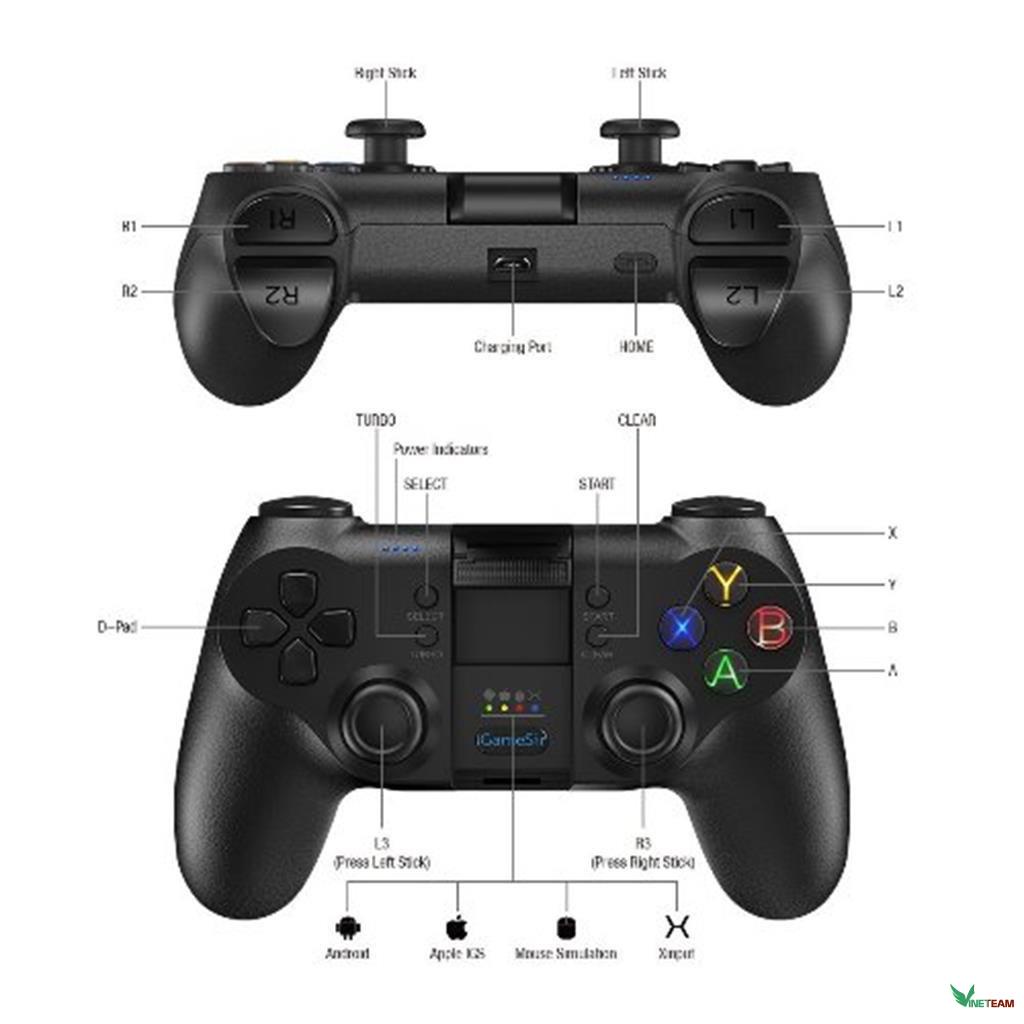 Gamepad Gamesir T1 | Tay cầm chơi game không dây Tương thích PC | Android | IOS | PS3 Xgamingstore -dc4070