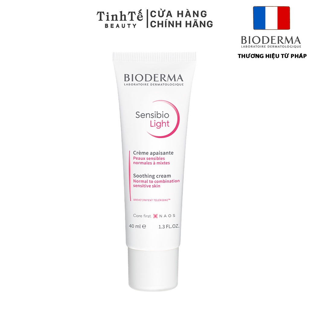 Kem dưỡng ẩm làm dịu da Bioderma Sensibio Light 40ml