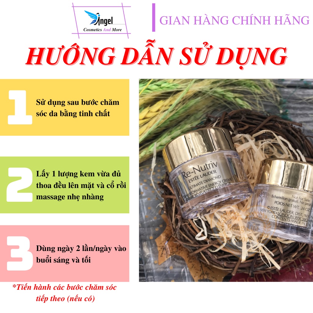 Kem Dưỡng Da Estée Lauder Re-Nutriv Ultimate Diamond Transformative Energy Creme 5ml