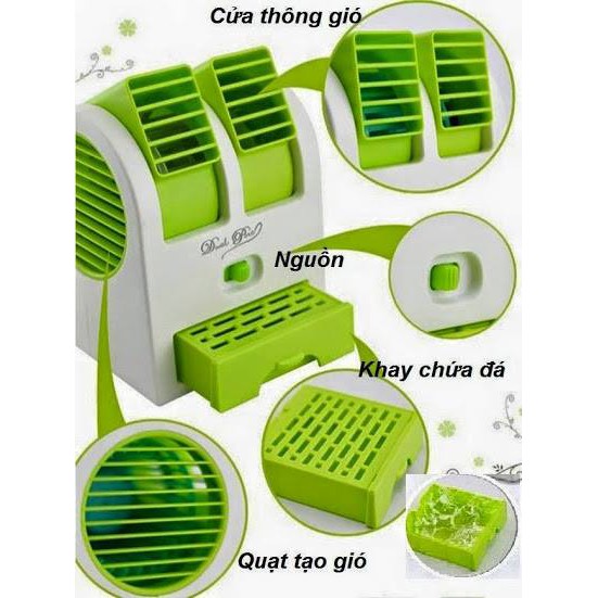 ⛔FREESHIPXTRA⛔ Quạt đá điều hòa 2 cửa
