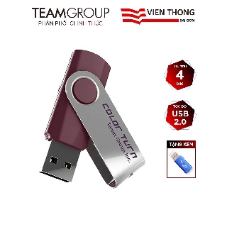 Mua USB 2.0 Team Group E902 4GB INC (Tím) tặng đầu đọc thẻ - Hãng phân phối chính thức