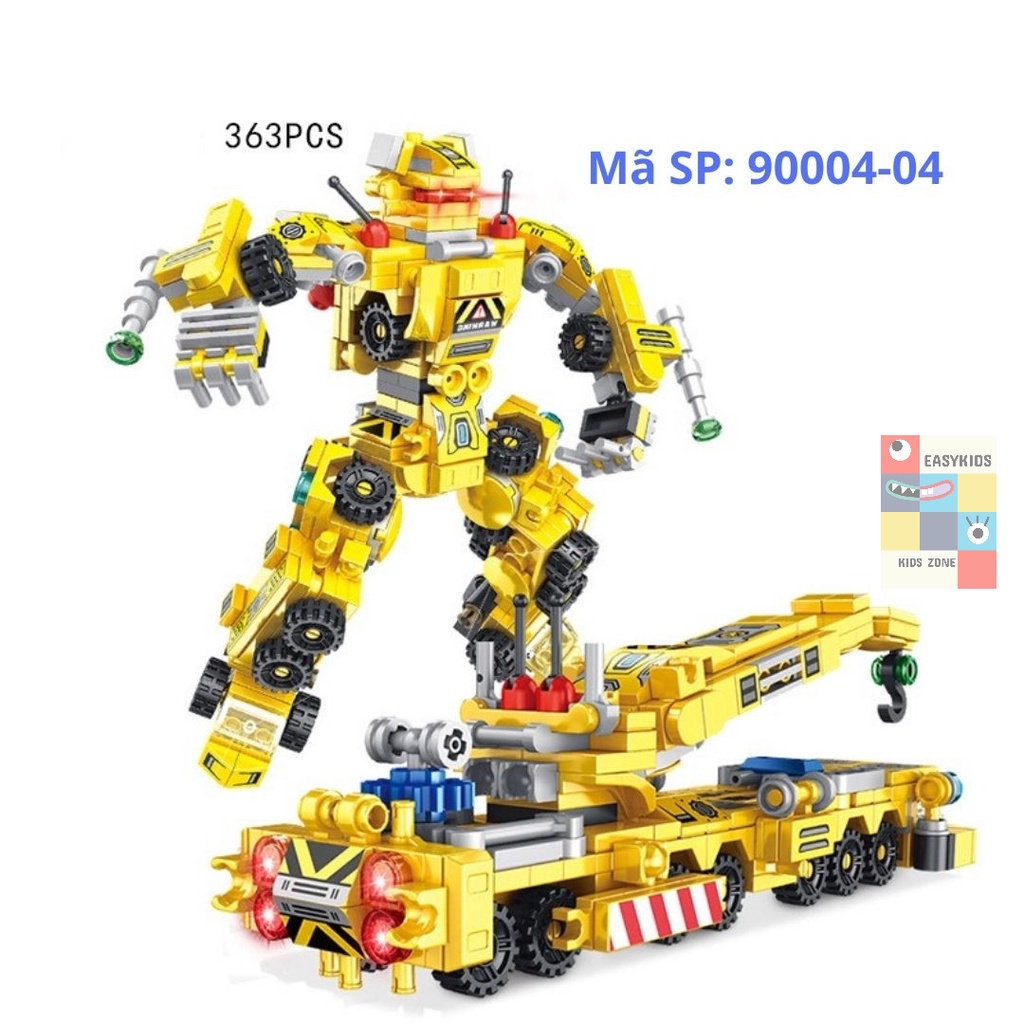 Đồ chơi Lego lắp ghép mô hình chiến xa, ô tô, máy bay, người máy robot cỡ lớn EASYKIDS
